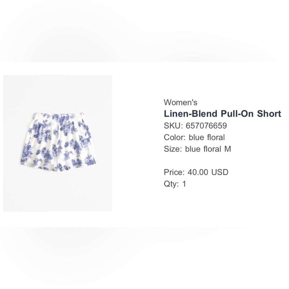 Abercrombie Linen Shorts
